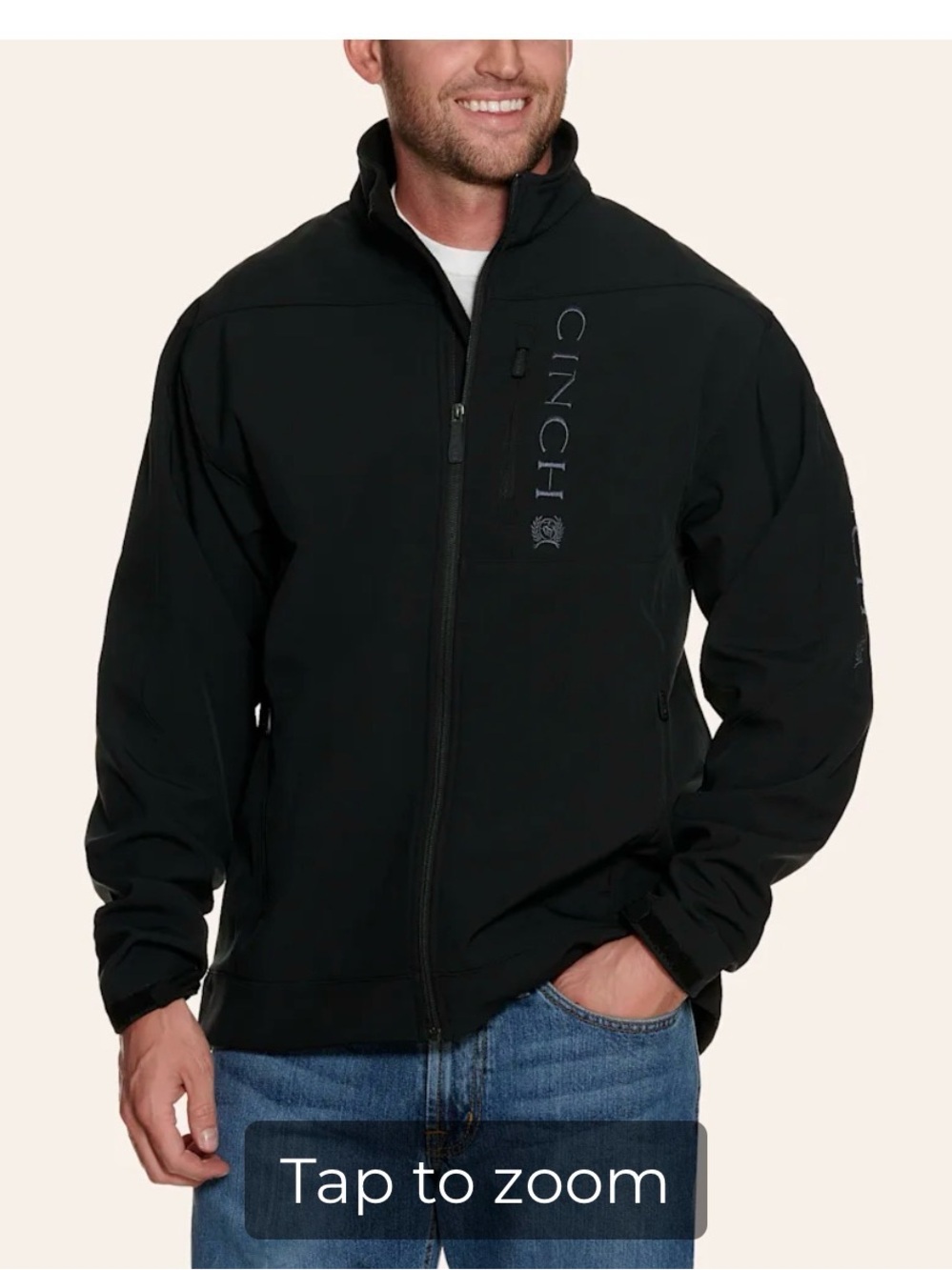 Cinch Black Softshell Performance Jacket - Picture 2 of 12